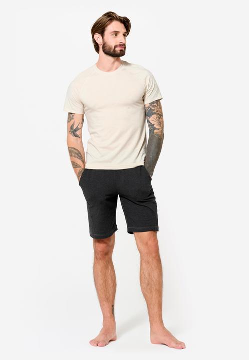 Actual product image Kimjaly Yoga T-Shirt Herren weich - leinenbeige (S)