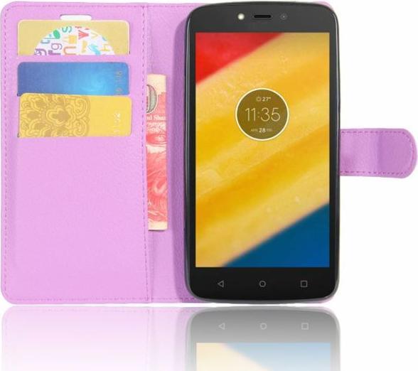 Image du produit MU Classic Housse en cuir avec texture litchi (Motorola Moto C Plus)