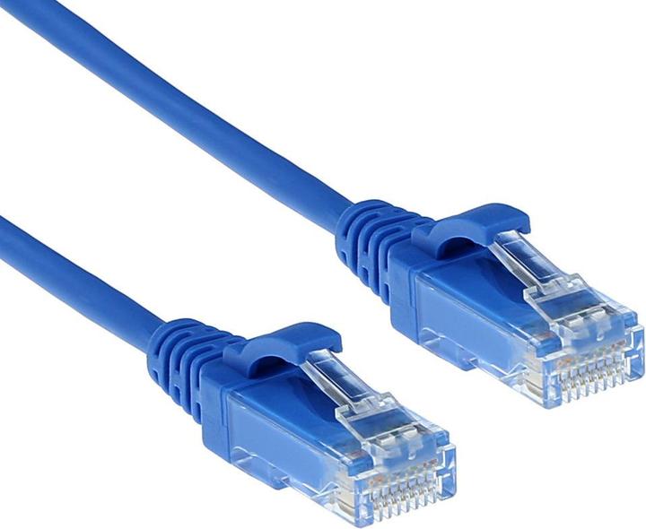 Produktbild Blue 5 meter LSZH U/UTP CAT6 datacenter slimline patch cable snagless with RJ45 connectors (U/UTP, CAT6, 5 m)