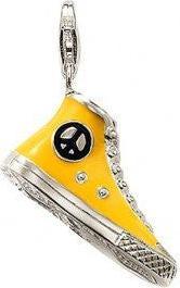 Hermex Converse Charm Anhänger Silber - Silbrig Gelb (925er Silber)