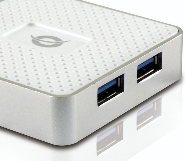 Productafbeelding Conceptronic USB-hub 4-poorts 3.0 ->4x3.0 w.voeding ws (USB-C, 4 Havens)