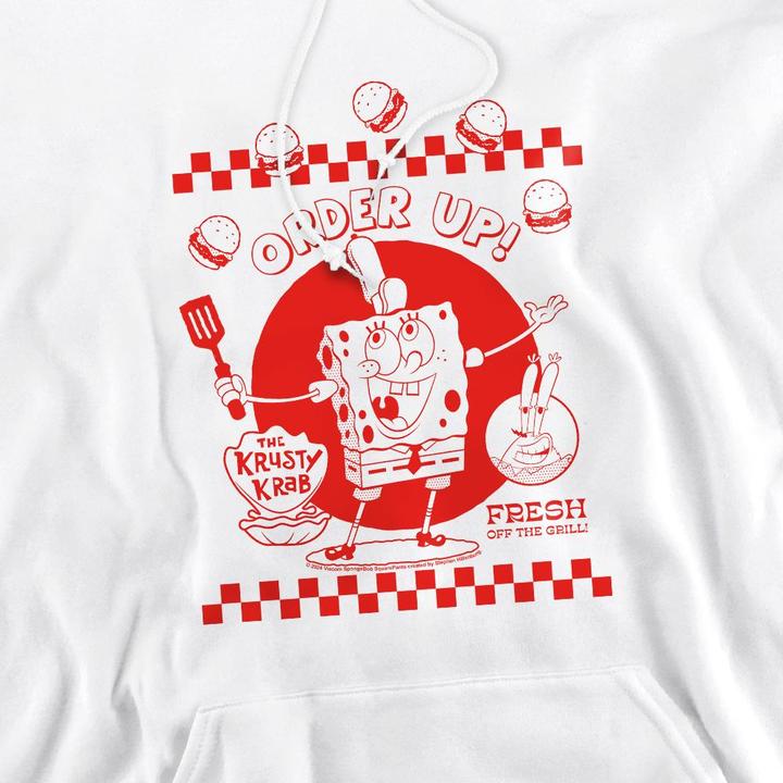 Immagine prodotto Spongebob Squarepants Order Up! Felpa con Cappuccio Uomo (M)