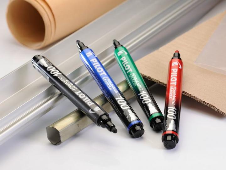 Actual product image Pilot Permanent Marker 100 XL 15+5 Free Black (Black, 4.50 mm, 15 x)