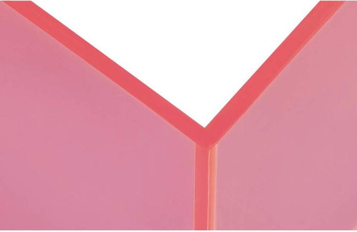 Actual product image Maul Buchstütze 10x10x13cm 3513621 transparent pink 2 Stück (10 x 10 x 13 cm)