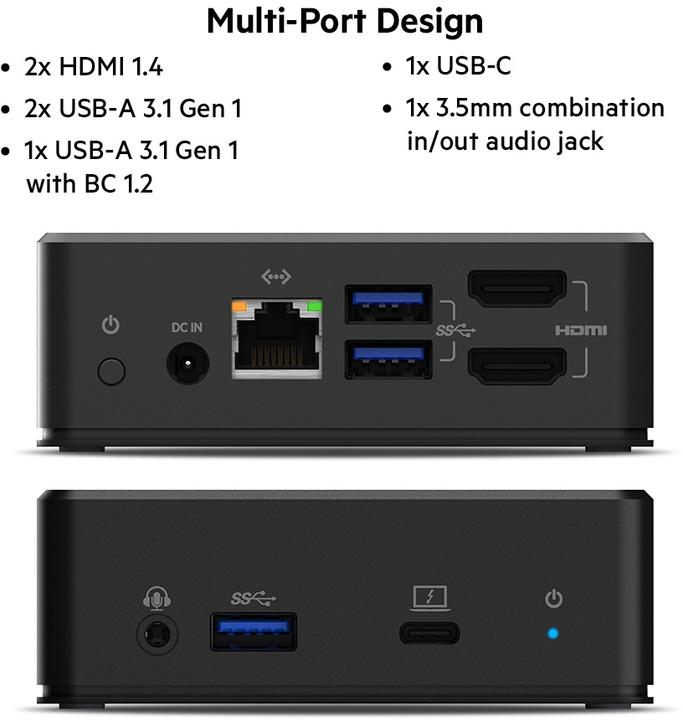 Image du produit Belkin INC002vfBK (USB-C, 3 Ports)