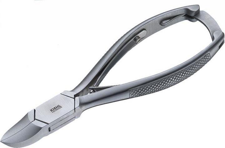 Kiehl Nagelzange heavy duty Pedicurenipper silber 14.5cm, concave Schneide