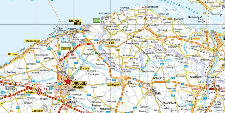 Produktbild Reisekarte Belgien, Luxemburg 1:250.000
