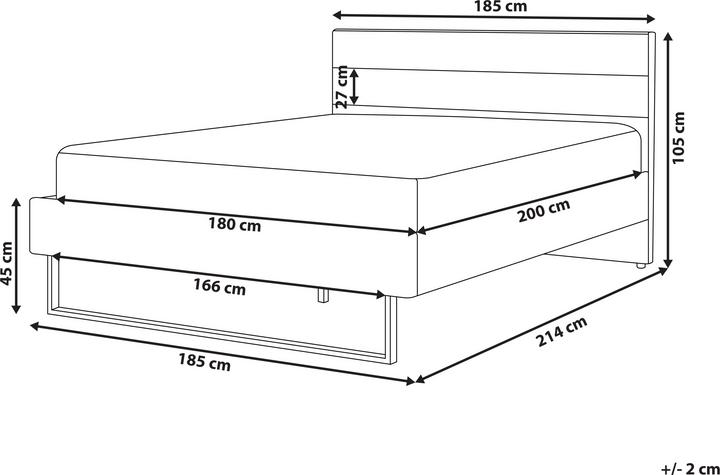 Actual product image Beliani Bellou (180 x 200 cm)