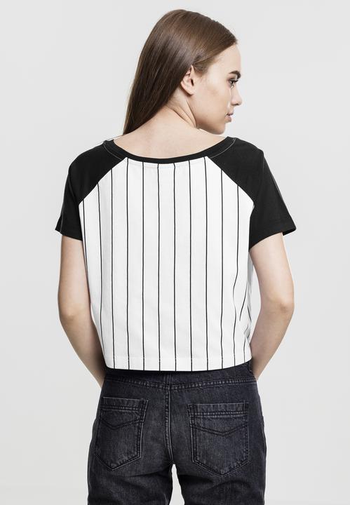 Actual product image Urban Classics Ladies Cropped Baseball Tee (M)
