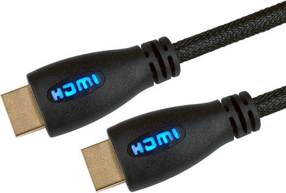 Actual product image Cables Direct 5m Fast HDMI W/Eth Blue Gold Conns (HDMI)