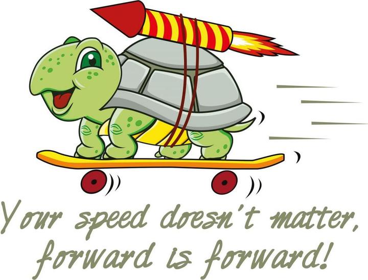 Produktbild Trenddeko Your speed doesn't matter... (40 x 30 cm)