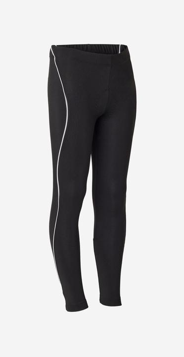 Btwin Radhose lang 100 Kinder 8–14 Jahre schwarz