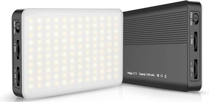 Produktbild RealPower lights on video licht streaming twitch 8w led akku (Videoleuchte)