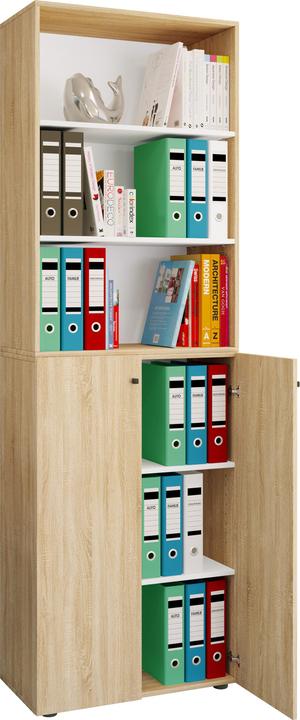 Produktbild VCM Büroschrank Aktenschrank Regal Lona 6f (70 x 40 x 220 cm)