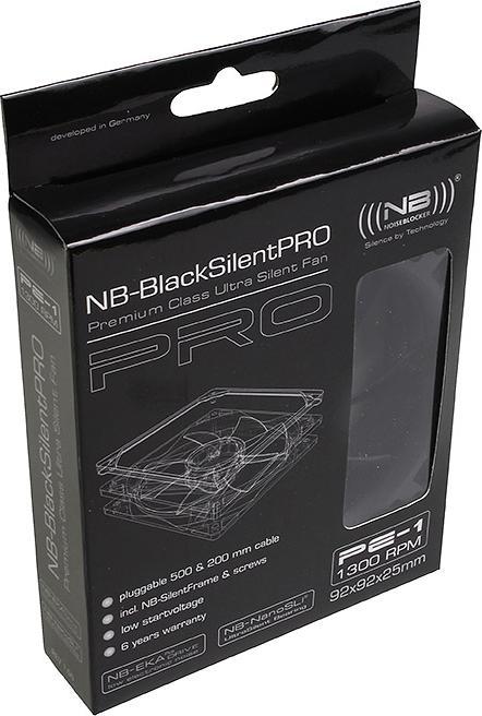 Produktbild Noiseblocker NB-BlackSilentPRO PE-1 (92 mm, 1 x)
