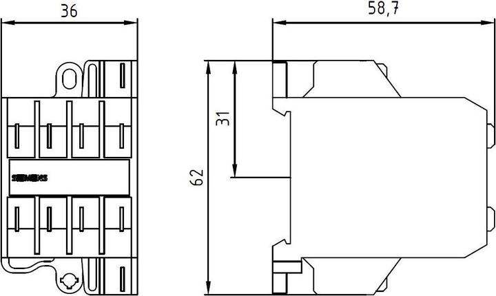 Produktbild Siemens Kleinschütz 230 VAC 50/60 Hz 4 NO