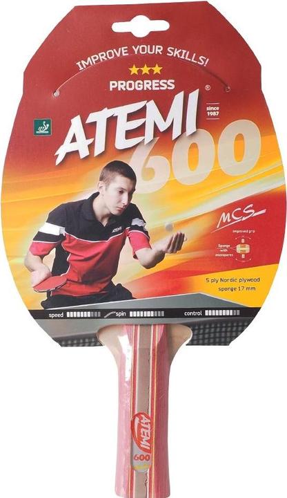 Atemi Nauja 600 anatominė stalo teniso raketė