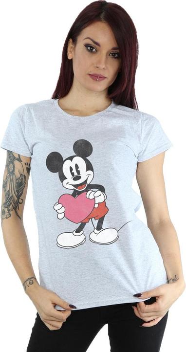 Immagine prodotto Disney Mickey Mouse Valentine Heart Maglietta Donna (XS)