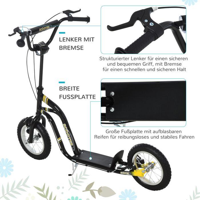 Produktbild Swisshandel24 Kinderroller ab 5 Jahre Scooter Kinderscooter Tretroller Cityroller Kinder Roller Kickboard mit Luft