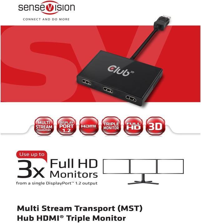 Produktbild Club 3D Multi Streaming Transport Hub