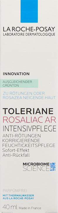 Nutritional values and ingredients La Roche Posay Toleriane Rosaliac AR Concentrate (40 ml, 24h cream)