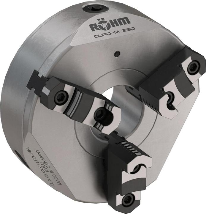 Actual product image Röhm 3-jaw chuck, DURO-M-200/3 KK6, ID 185525, base and top jaws