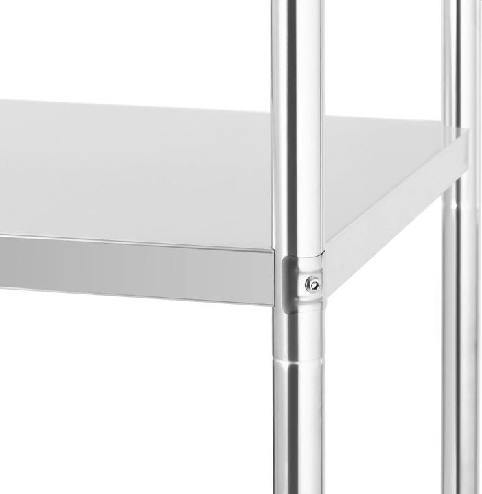 Produktbild Royal Catering Edelstahlregal Küchenregal Gastro Regal Standregal Schwerlastregal 90x60x180cm