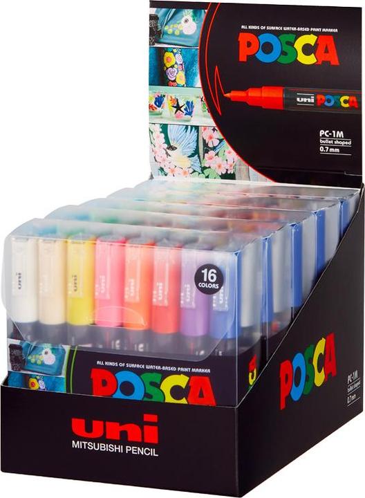 Produktbild Posca Marker PC-1M (Assortiert, 0.70 mm, 16 x)