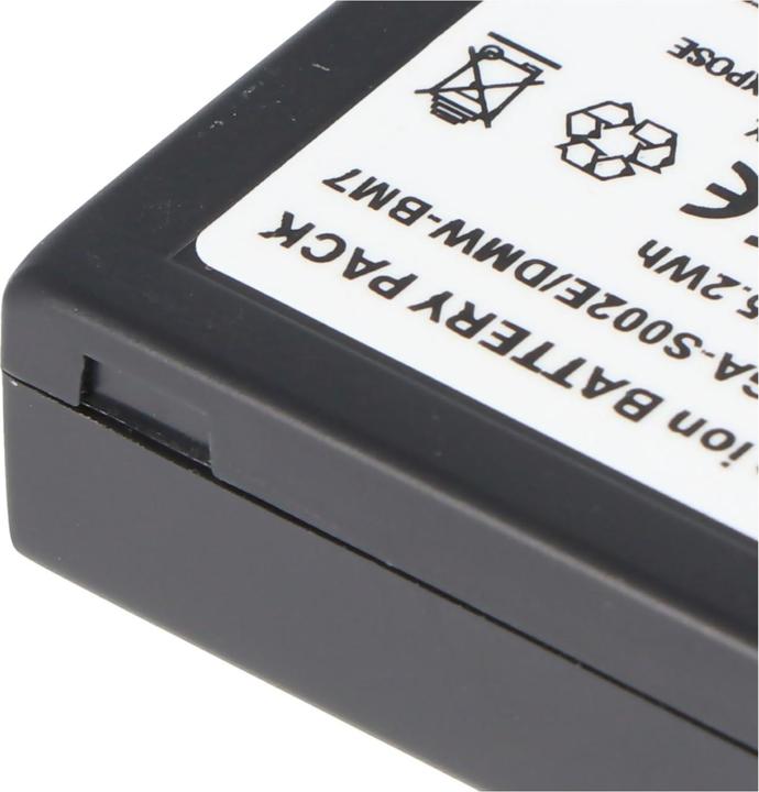 AccuCell Akku Panasonic CGA-S002, CGR-S002, DMW-BM7 (Batterie de l'appareil photo)