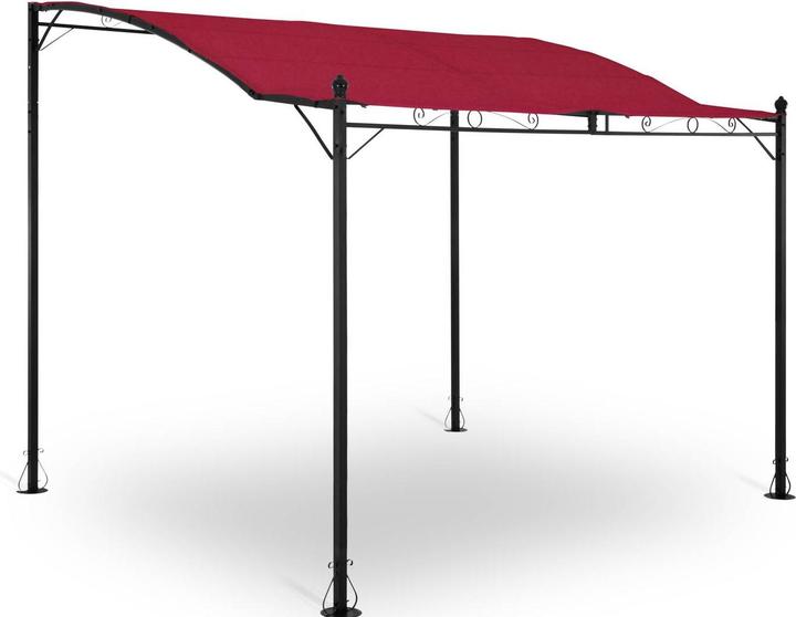 Actual product image Uniprodo Gazebo Sun Shade - 2.6 x 3 m - wine red (260 cm, 300 cm)