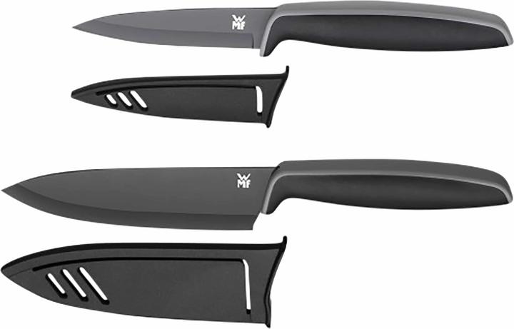 WMF Messerset 2tlg Messer mit Schutzhülle Touch Spezialklingenstahl beschichtet (9 cm)