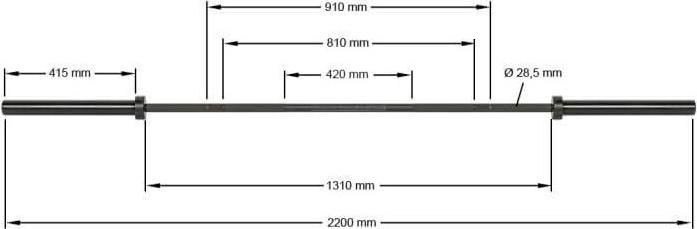 Actual product image ATX Multipurpose Cerakote Bar - Black
