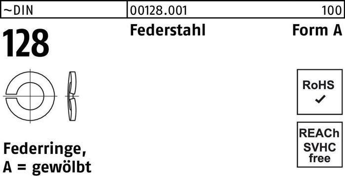 Produktbild Federring DIN 128 A 5 Federstahl