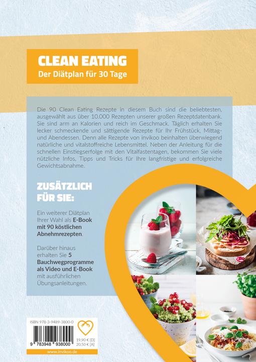 Produktbild Clean Eating Diätplan - Ernährungsplan zum Abnehmen für 30 Tage (Deutsch, Peter Kmiecik, 2020)