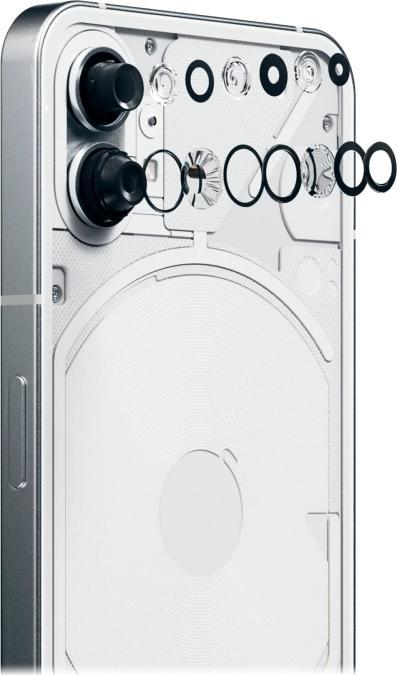 Actual product image Nothing Phone (1) (8GB) (256 GB, White, 6.55", Dual SIM, 50 Mpx, 5G)