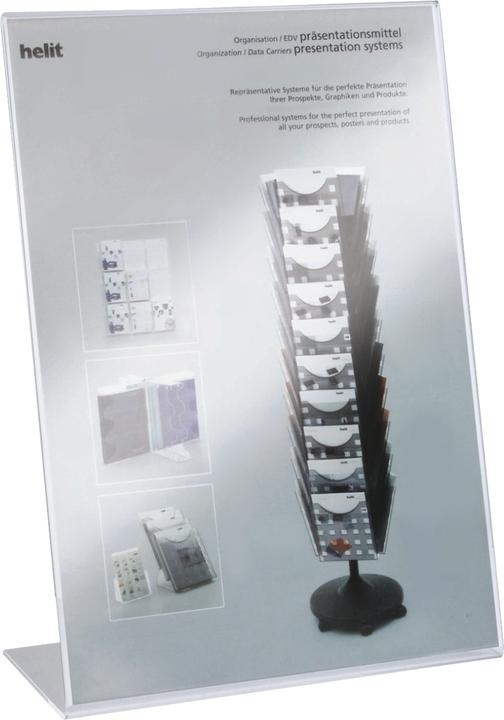 Actual product image Helit Table display the presenter (A4 portrait)