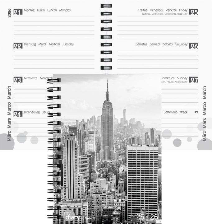 Produktbild Biella Schüleragenda mydiary Wire-O (12 x 16.5 cm, Italienisch, Deutsch, Englisch, Französisch)