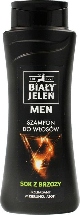 Biały Jeleń White Deer - Hypoallergenic Soothing Hair Shampoo For Men Toning Birch Juice 300Ml (300 ml, Flüssiges Shampoo)
