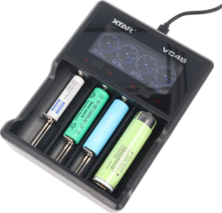 Actual product image Xtar VC4S (1 pcs., Battery + charger)