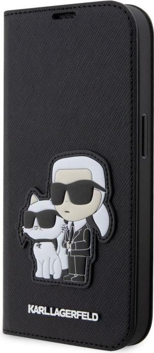 Actual product image Karl Lagerfeld iPhone 14 Pro Max 6.7 Saffiano Karl&Choupette bookcase (Apple iPhone 14 Pro Max)