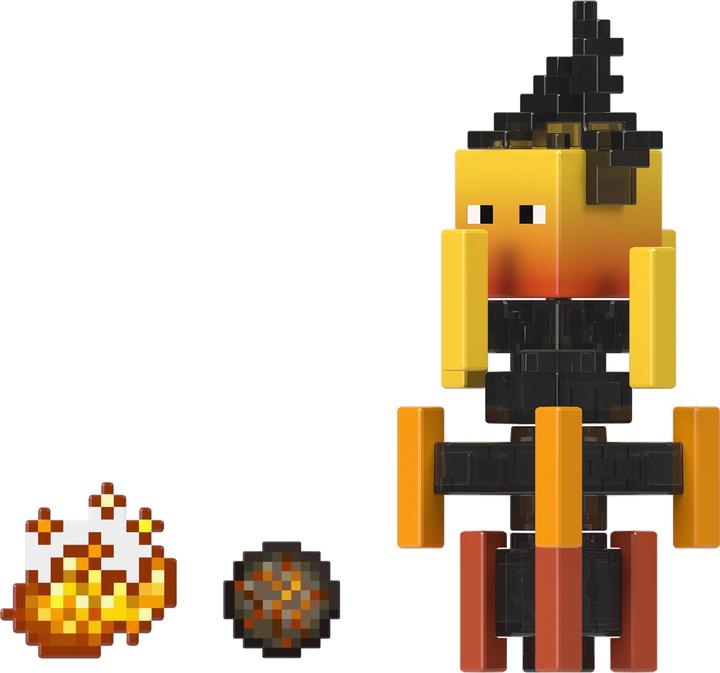Actual product image Mattel MINECRAFT 3.25' CORE FIGURE Blaze