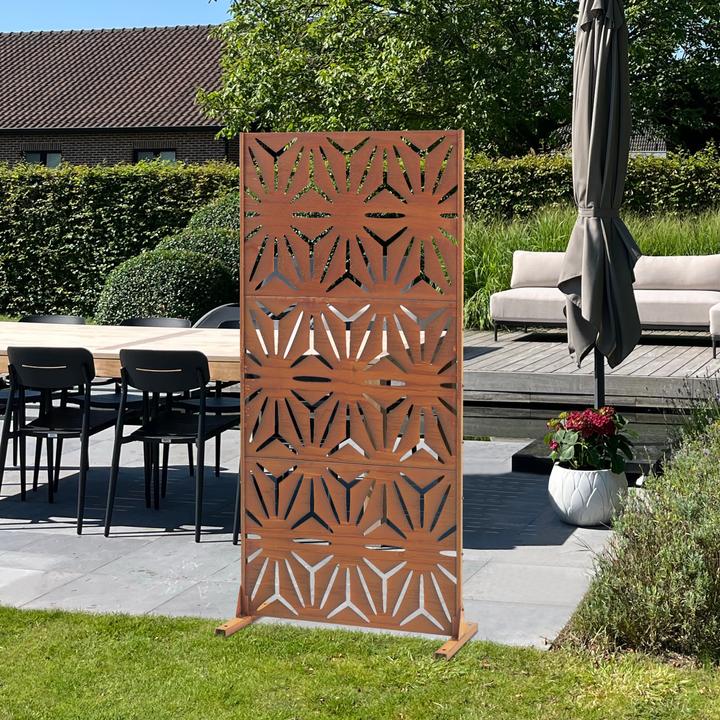Produktbild Casa.Pro Trennwand Kilsturd Cortenstahl 180x90 cm Edelrost (180 x 90 x 40 cm)