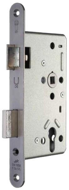 Actual product image SSF Panic mortice lock Series 20 APD Panic function D rounded 24/65/72/9 mm DIN right Stainless steel (Mortise lock)