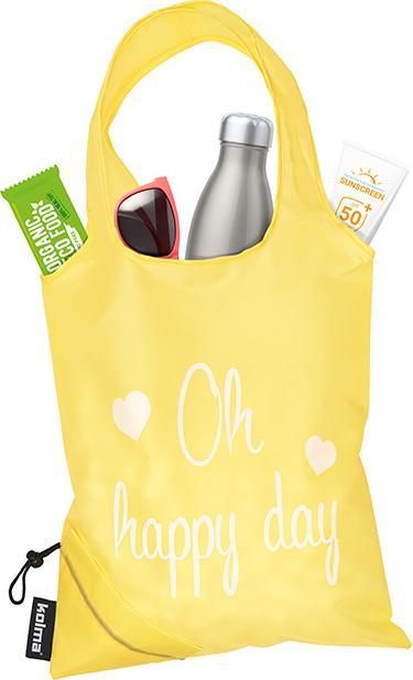 Actual product image Kolma Einkaufstasche RPET "Oh happy day" beige