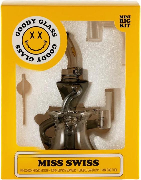 Image du produit Goody Glass Miss Swiss Mini Dab Rig - Kit 4 pièces