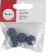 Image du produit Rayher Perles au crochet, ø 16 mm, bleu nuit, 4 pièces
