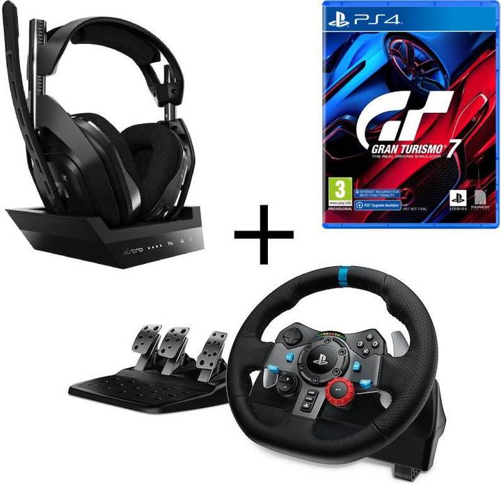 Produktbild Logitech G G29 Driving Force + Headset Astro A50 + GT 7 (PS4)