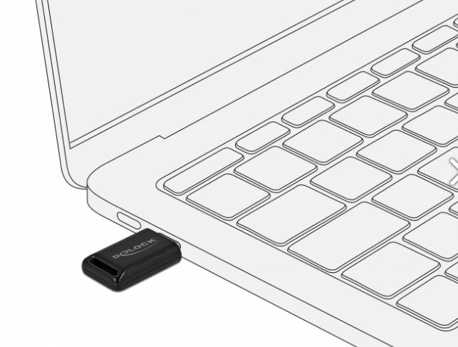 Actual product image Delock USB Bluetooth Adapter 61003, V4.0, USB Type-C (Transmitter & Receiver)