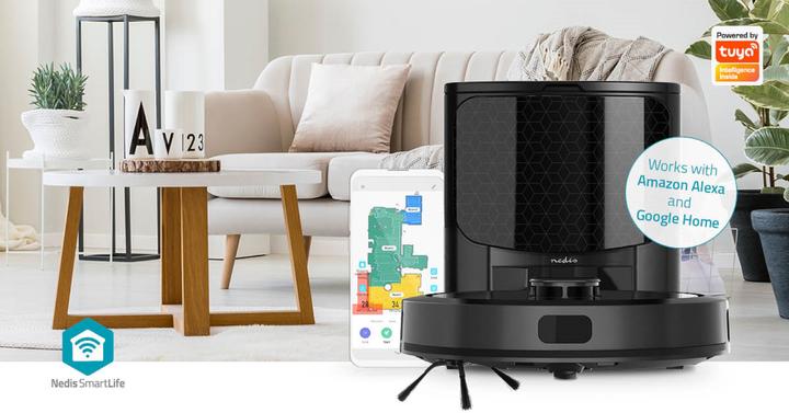 Productafbeelding Nedis SmartLife Robotstofzuiger Lasernavigatie | Wi-Fi | Capaciteit opvangbak: 0,6 l | Au (Stofzuigrobot)