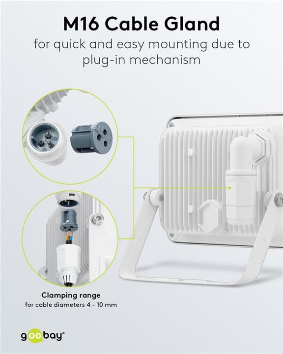 Actual product image Goobay Exterior spotlight (2560 lm, IP65)